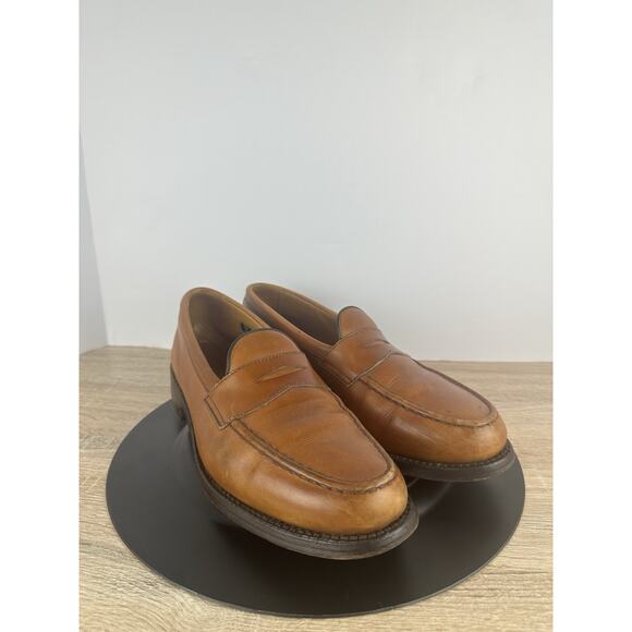 Allen Edmonds Cole Penny Loafers Brown Leather Men’s 9.5 D Made USA Dress Shoes main image 7